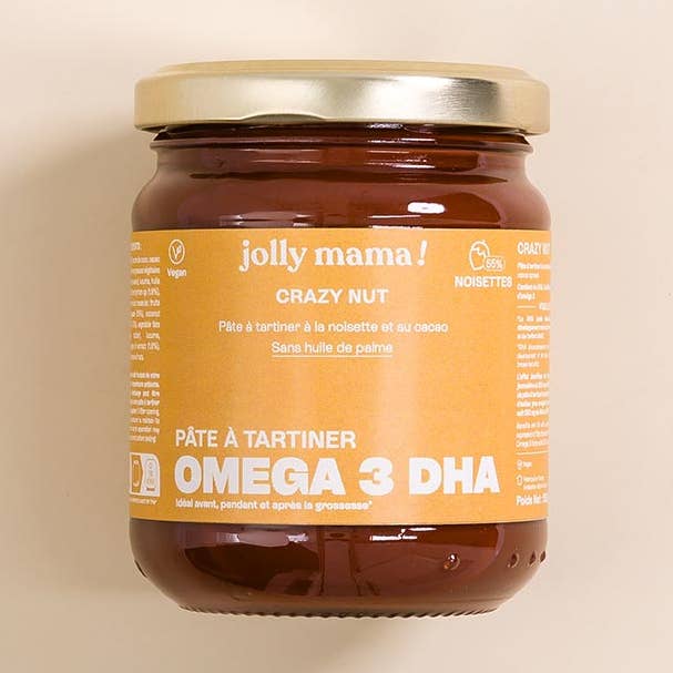 Um spread rico em ómega 3 (DHA), avelãs e cacau por atacado de JOLLY MAMA