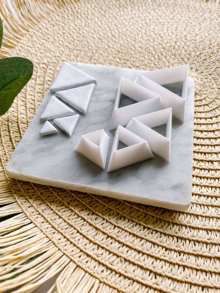 Cortadores triangulares de arcilla polimérica para venta al por mayor de Tera Clay