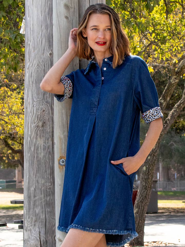 Robe Chatham en jean 5 oz, gagnante ! | 615 A-VU pour la vente par Dizzy-Lizzie