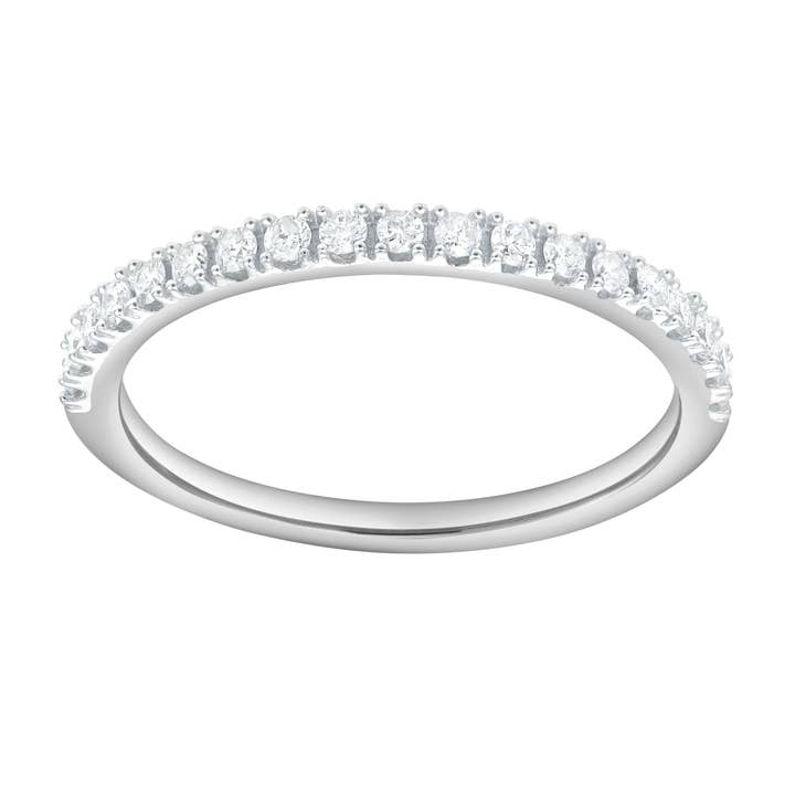 Fede Eternity in Oro Bianco 14K con Diamanti Lunessa – 0,2 Ct per la vendita all'ingrosso da parte di LuvMyJewelry (LMJ)