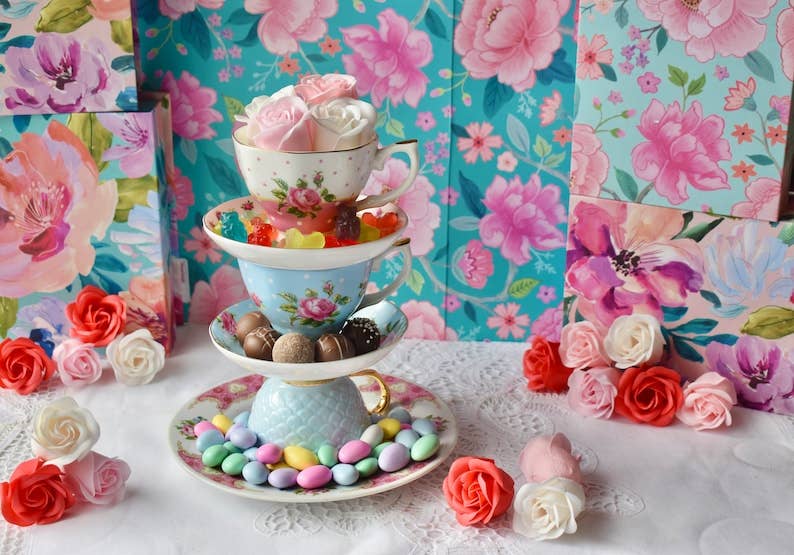 All Little Cute Things - Wholesale Tea Set - Tea Party Mismatched teacups Event Planner6