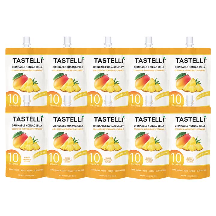 Tastelli - Wholesale Fruit Snacks - Tastelli 10-Calorie Jelly Beverage - Mango Pineapple1