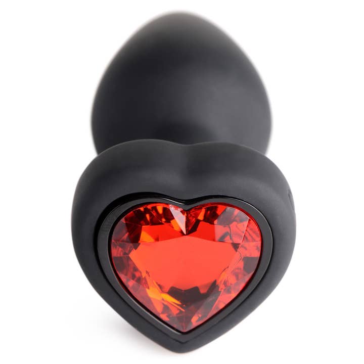 Booty Sparks - Wholesale Sex Toy - 28X Vibrating Silicone Red Heart Anal Plug3