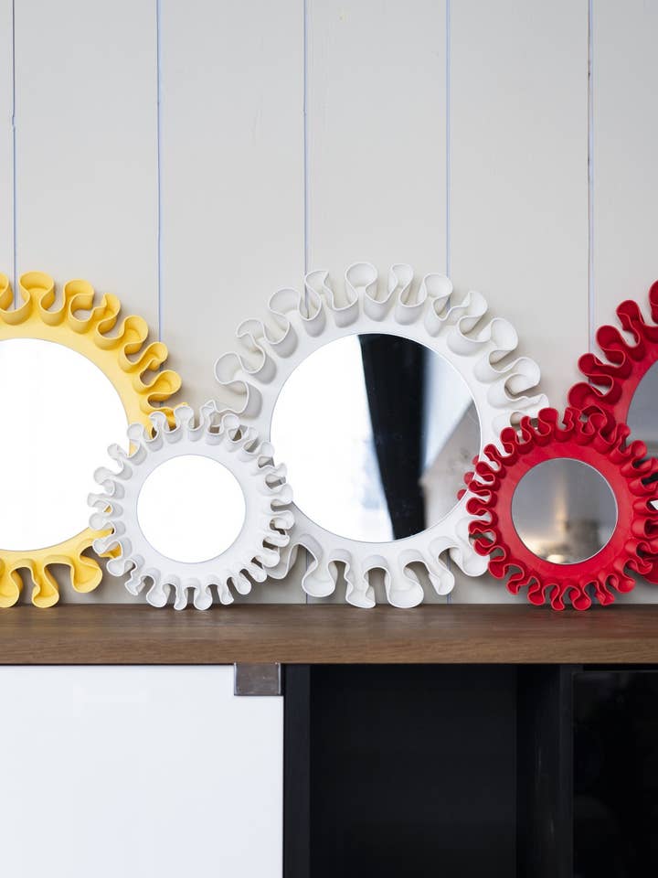 Large Eco-Friendly Design Mirror - Pedalo for wholesale by Atelier mahd