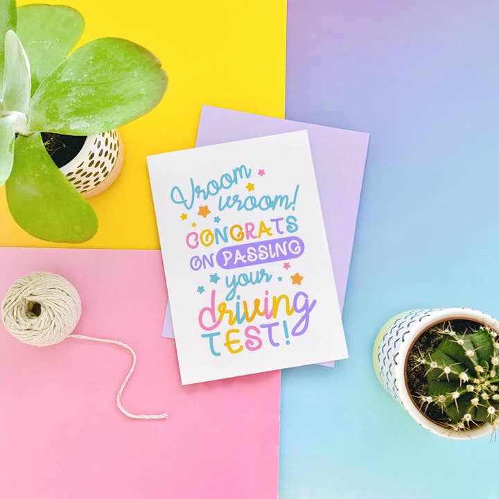 CoconuTacha - Wholesale Congratulations Card - Driving Test Greeting Card1