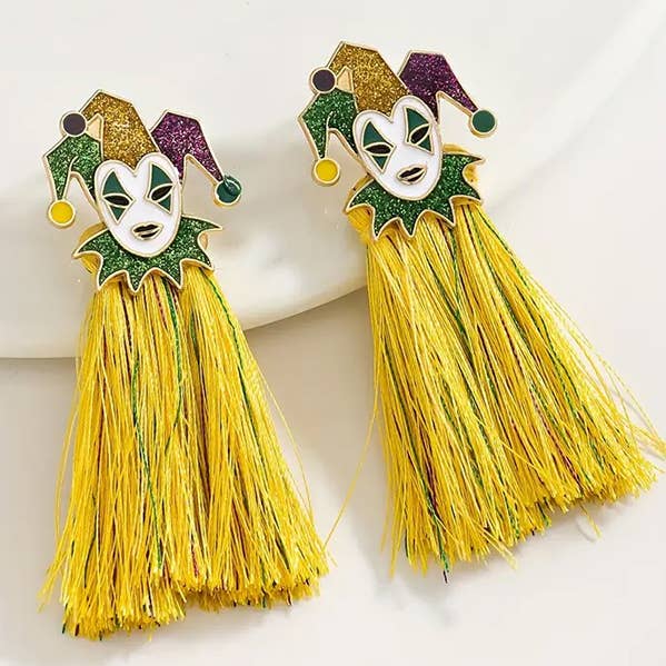 Jewelry Max - Vendita all'ingrosso Orecchini pendenti - ( H927 ) ORECCHINI A TEMA MARDI GRAS - CLOWN0