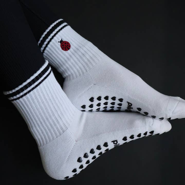 Ladybug Grip Socks for wholesale by Pilabarre