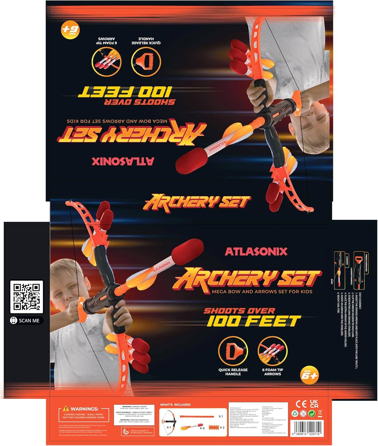 Atlasonix - Wholesale Toy Set - Kids - Bow and Arrow Outdoor Archery Shooting Toy for Boys & Girls8