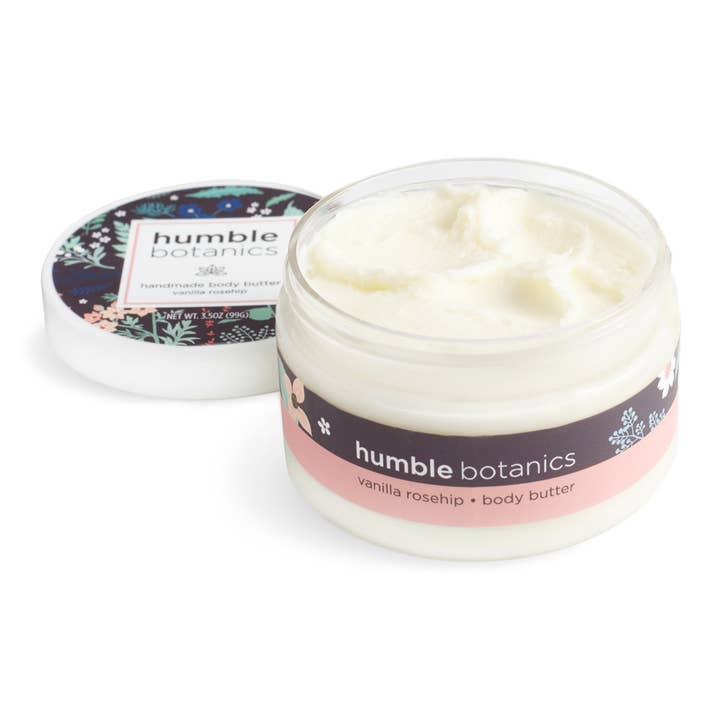 Vanilla Rosehip Body Butter-3.5oz for wholesale by Humble Organics