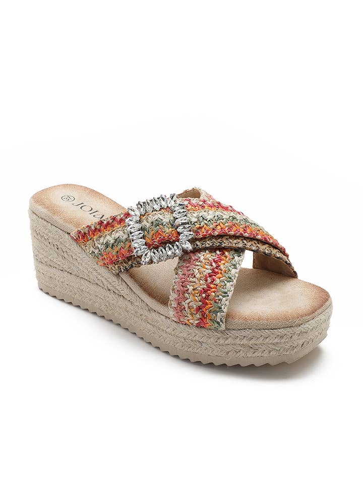Joia Paris - Wholesale Mules - Women's - Crossed wedge mule with buckle JN-76