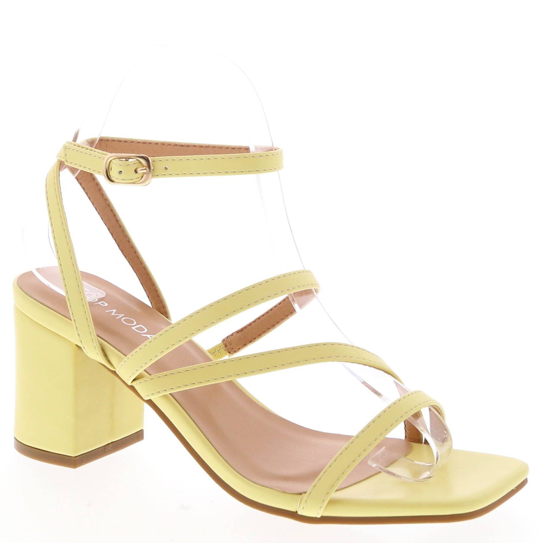 Mars Sky Shoes Wholesale - Vente Sandales – femme - Top Moda ALI-6 Sandales à talons blocs à brides pour femmes - Pack de 18 paires - 15,25/paire6