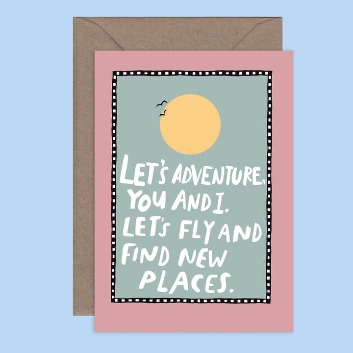 Let's Adventure - Love Card for wholesale by Callie Stay Cool