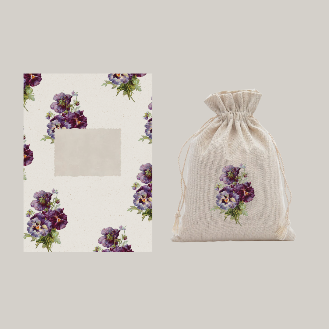 De Papierboetiek - Wholesale Stationery/Notecard Set - Stationery box | pansies4