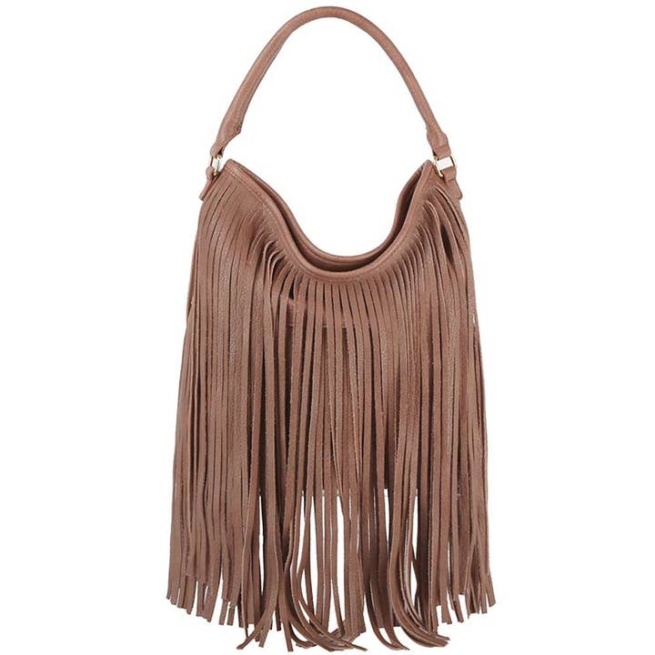 anbfashion - Wholesale Band/Stacked Ring - FRINGE HANDLE HOBO BAG JY-04654