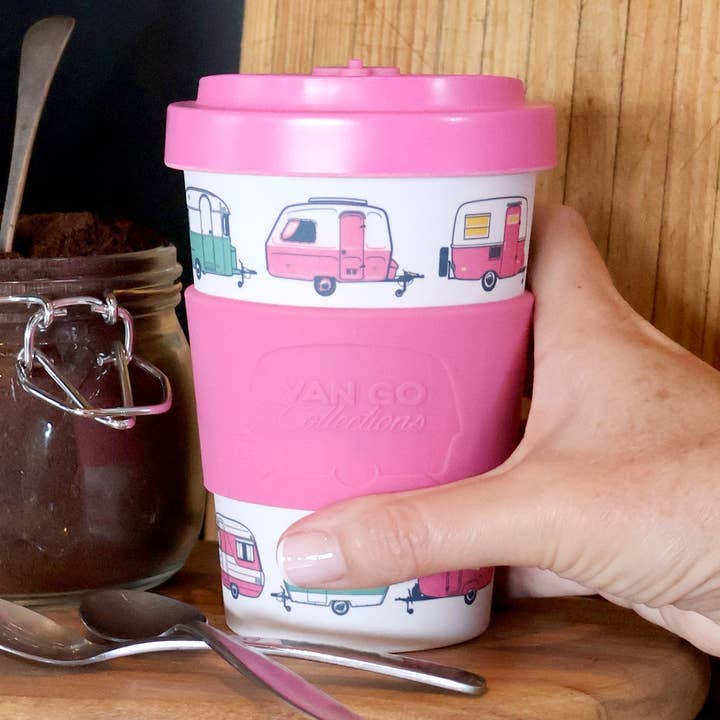 Reusable Bamboo Travel Mug | 400ml Playful & Lightweight Travel Mug for wholesale by Van Go Collections