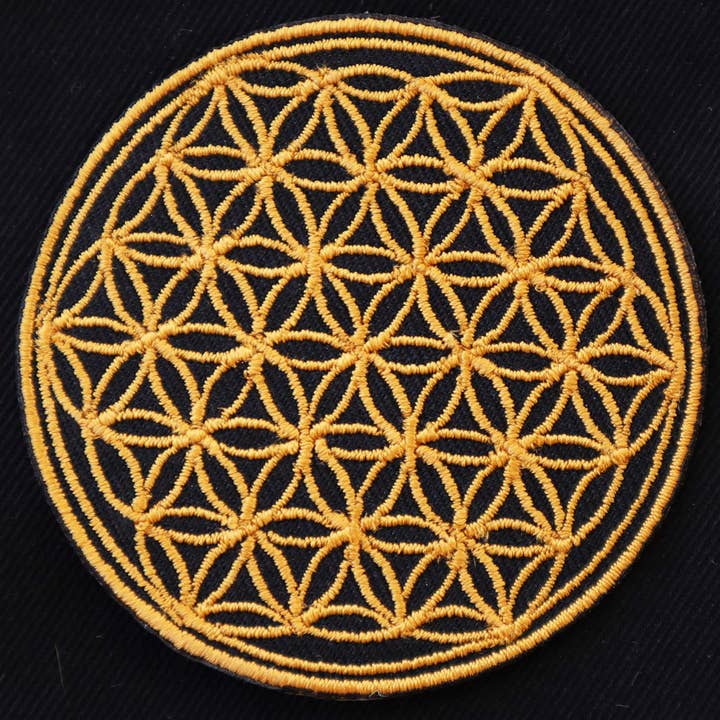 Tribal Trade GmbH - Wholesale Patch - Flower of Life patch gold1