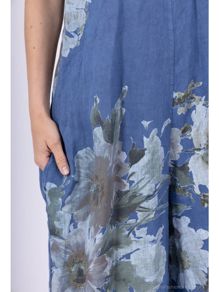 Shyloh - Wholesale Onesie - Women's - Flowy long dress with floral print and straps 205992