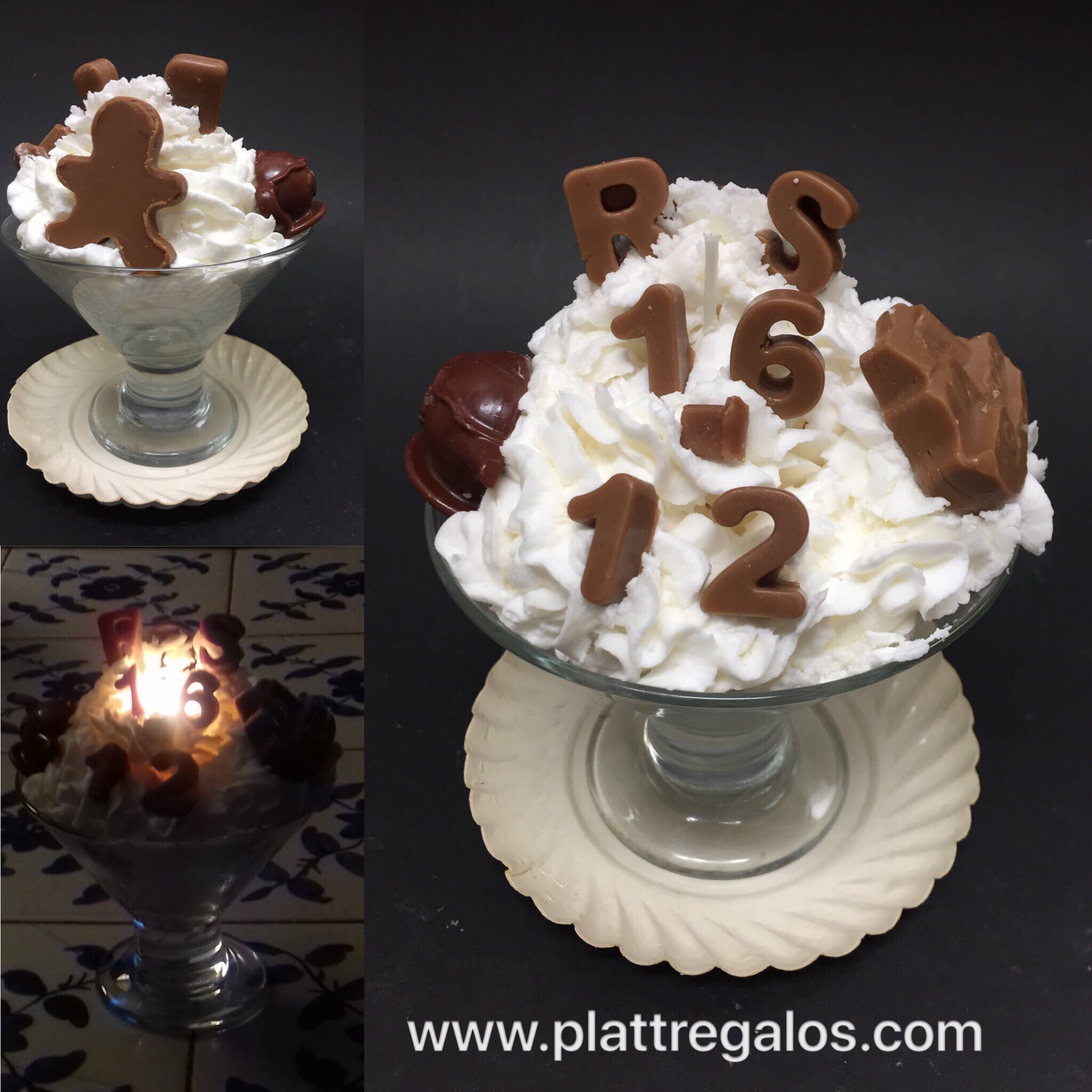 PLATT BARCELONA 1927 - Wholesale Cake Candle - Personalized Birthday Ice Cream Cup1