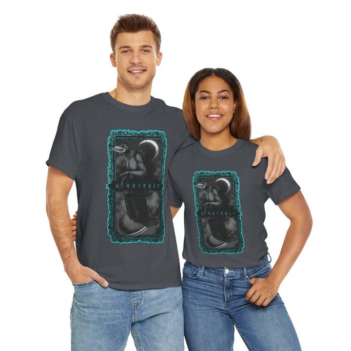 LVB Art - Wholesale T-Shirt (Graphic) - Unisex - As Above So Below Wendigo Unisex Heavy Cotton Tee80