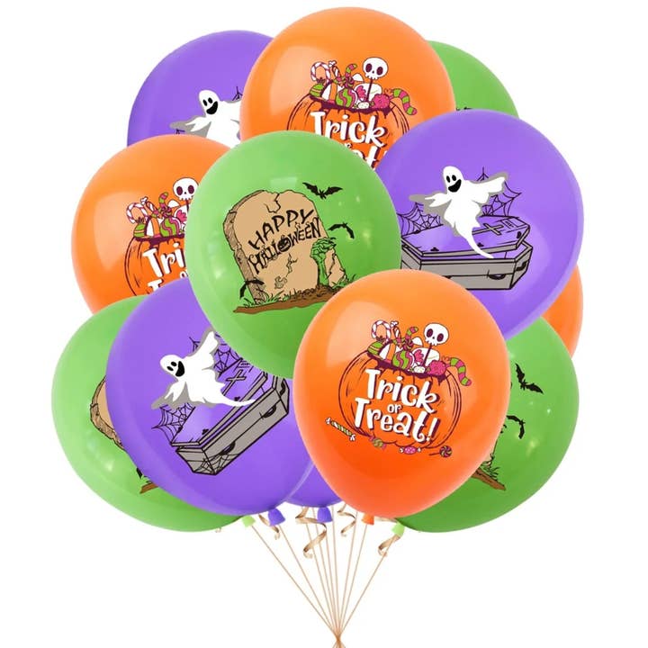 Buddha Ayurveda - Wholesale Balloon - Halloween Balloons β Holiday Decor - Assorted (10 Pcs Set)1