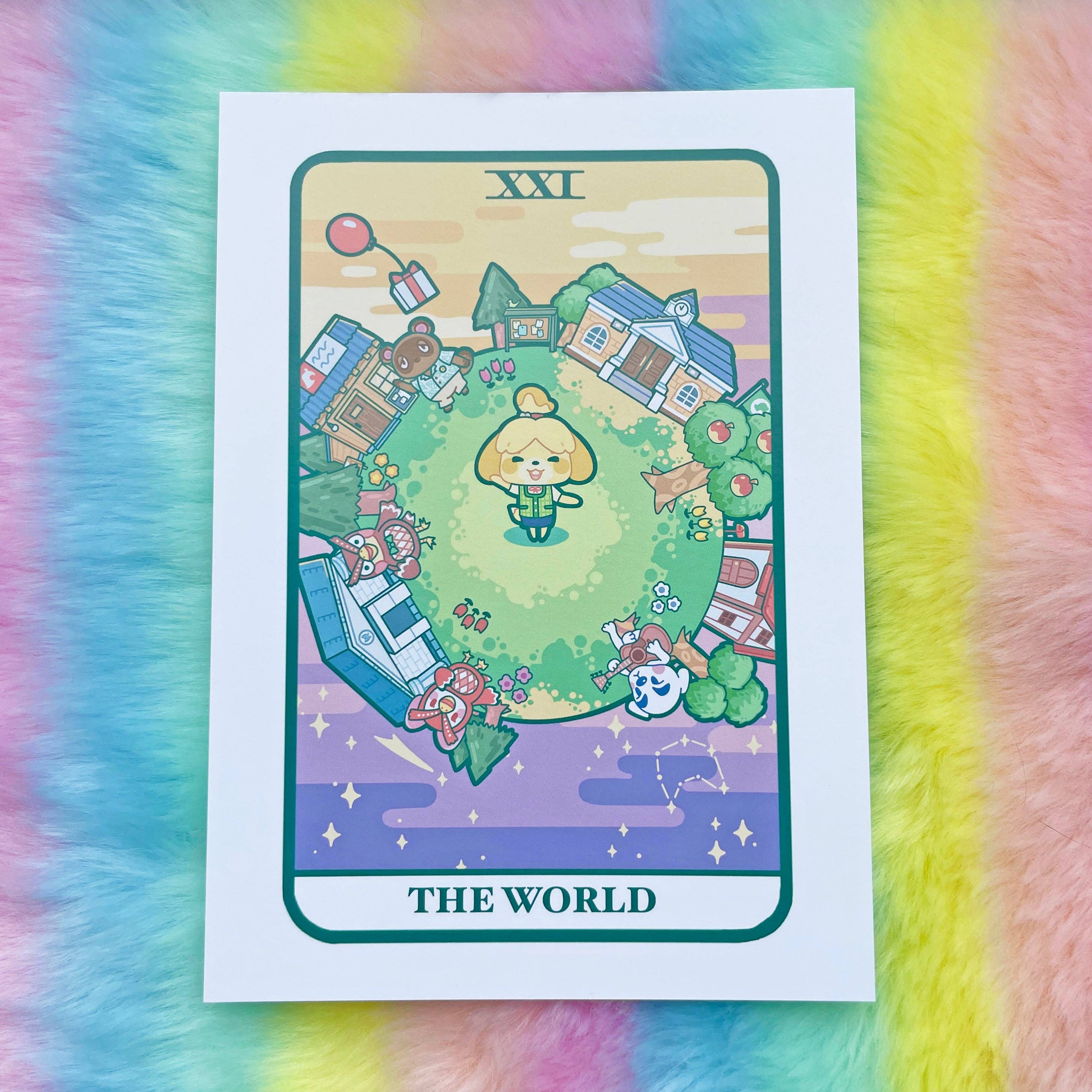Easybriizy Draws - Wholesale Art Print - Animal Crossing Video Game 5x7 Tarot Art Print1