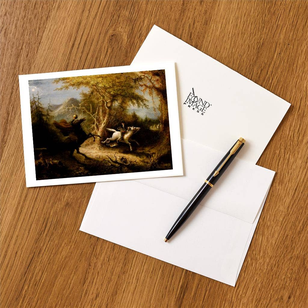 Found Image Press - Vendita all'ingrosso Set di cartoleria/cancelleria - Biglietto di Auguri LT-373 Illustrazione Sleepy Hollow1