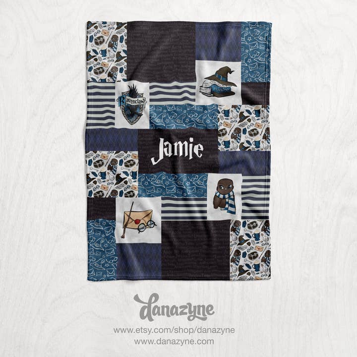 Danazyne - Wholesale Bedding Blanket - Kids & Baby - Personalized Harry Potter Inspired Blanket - Ravenclaw