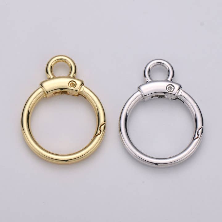 Aim Eternal - Vendita all'ingrosso Fibbie per cintura - Cerchio Spingi Anello Cancello con Anelli, Anello a Molla con Clip a Scatto, Chiusura Portaciondolo per Connettore Portachiavi da Polso L-020 L-0212