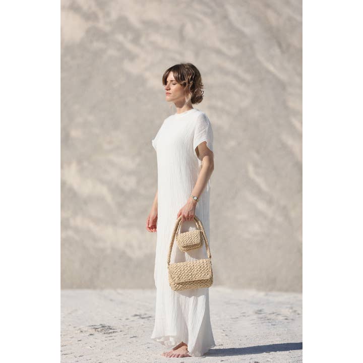 Yova - Wholesale Shoulder Bag - Women's - Raffia Shoulder Purse - Natural2