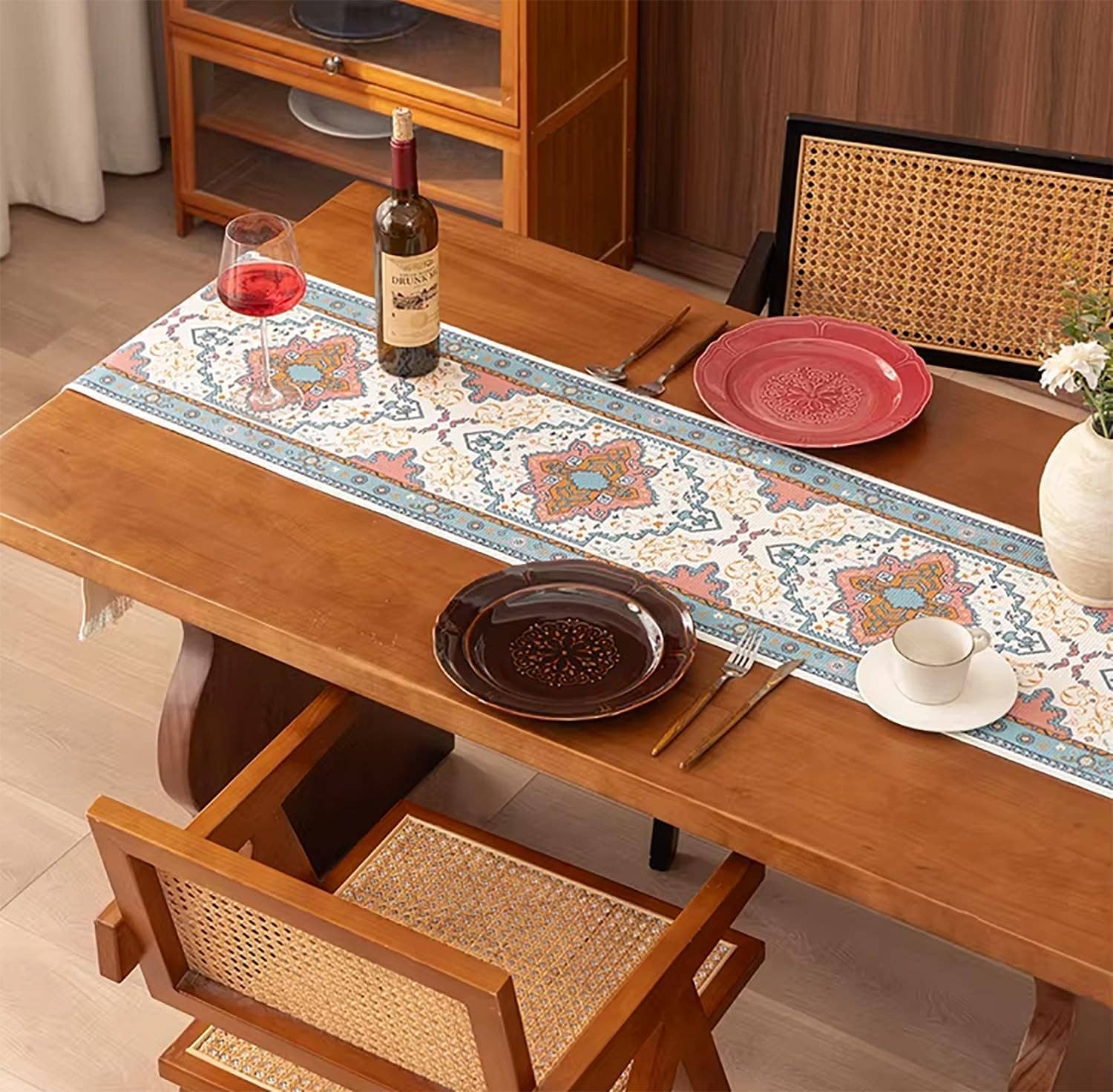 Fennco Styles - Wholesale Table Runner - Ethnic Floral Print Boho Table Runner 3