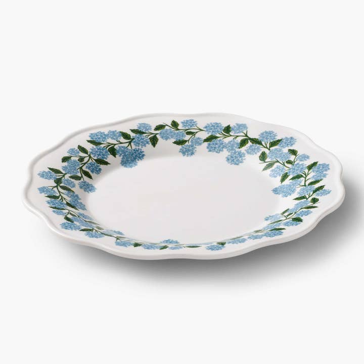 Rifle Paper Co. - Wholesale Dinner Plate - Hydrangea Melamine Dinner Plates