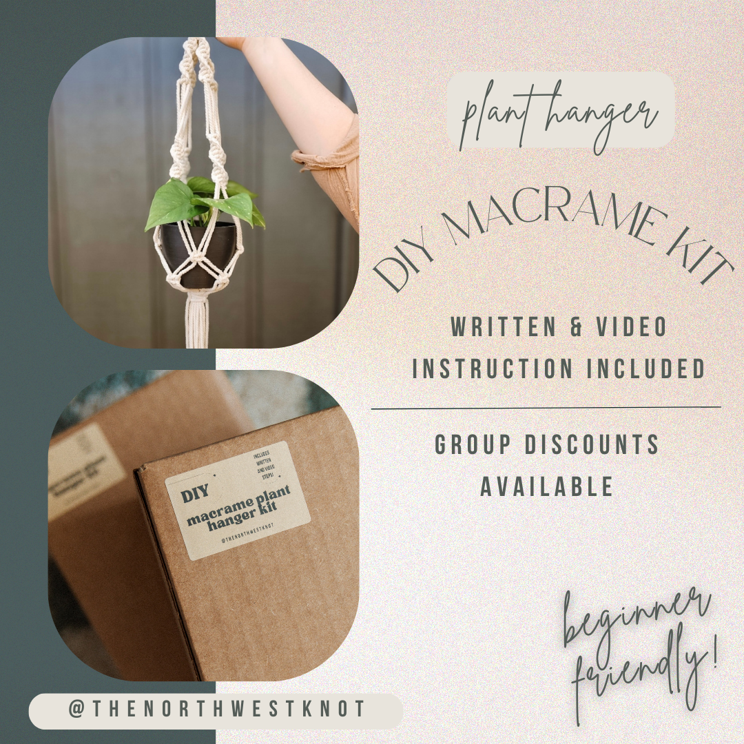 Macrame Kits for Adults Beginners - DIY Macrame Kit for Beginners 3 in 1  Macrame Starter Kit, Macrame Plant Hanger Kit, Macrame Keychain Kit,  Macrame Coaster - Adult Craft Kits Macrame Supplies 