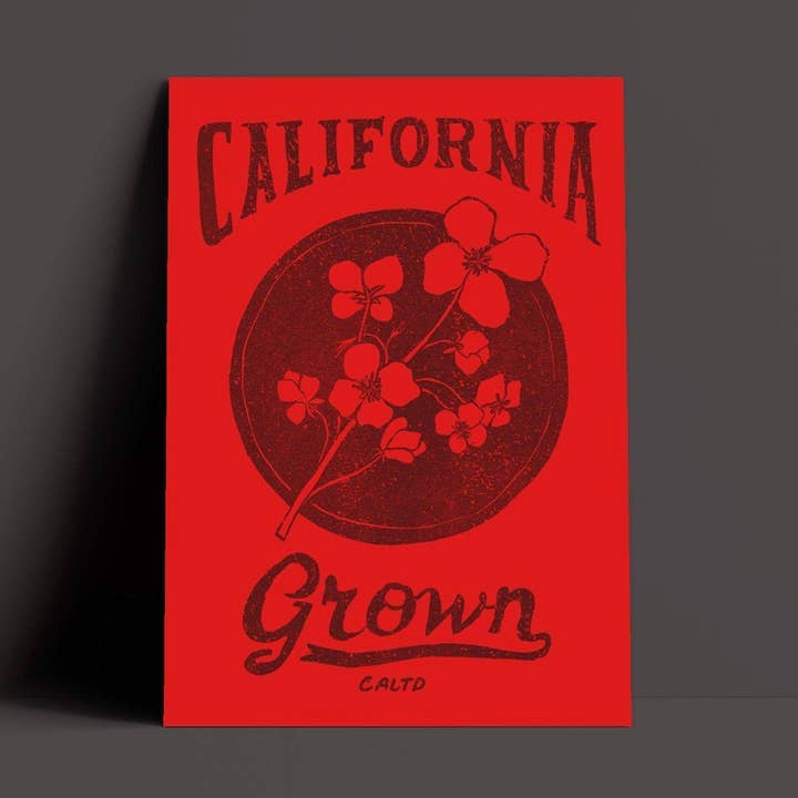 Póster California Grown Circle para venta al por mayor de State Bliss