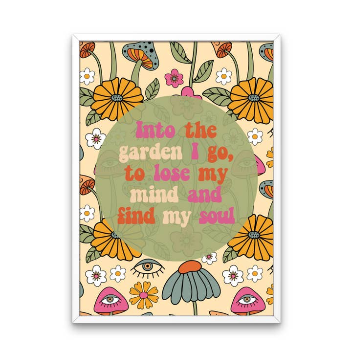Into The Garden I Go Print for wholesale by Fairy Bread Designs