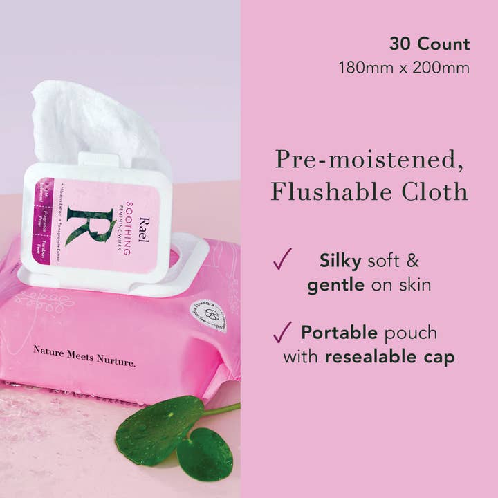 Rael - Wholesale Intimate Cleanser/Wipe - Rael Soothing Feminine Wipes