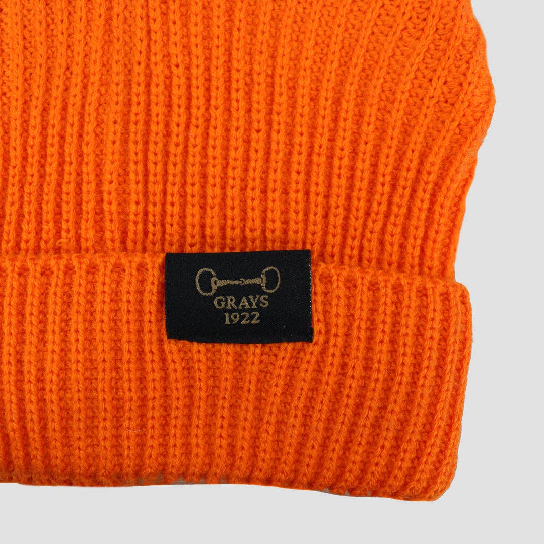 REMOVED BRAND - Wholesale Beanie - Unisex - Grays 1922 Hat Orange2