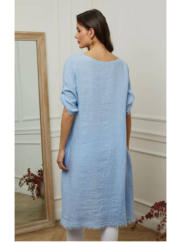 LÉA & LUC – Engroshandel Kjole - Dame – 100% hør kjole REF. 72486