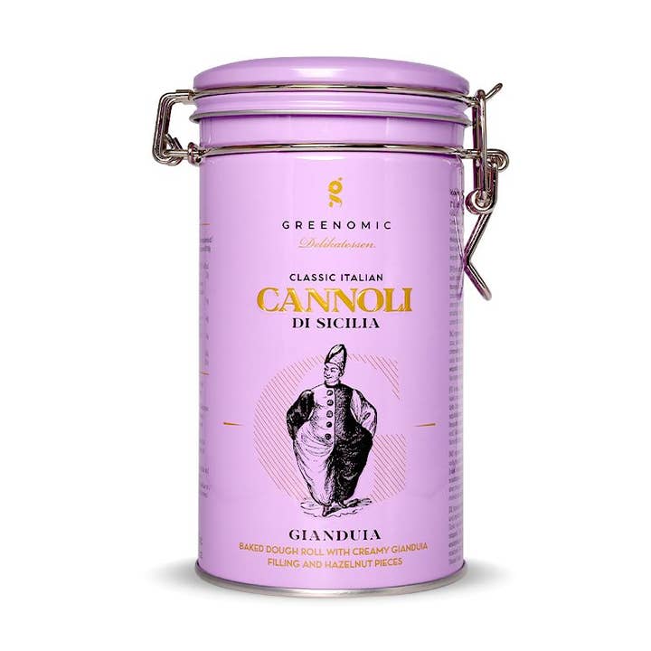 CANNOLI DI SICILIA GIANDUIA TIN für den Großhandel von Greenomic Delikatessen