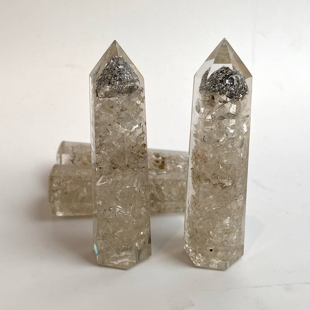 VIE – wholesale Spiritual stone/crystal – Orgonite Obelisk Tower, 8x2x2cm20