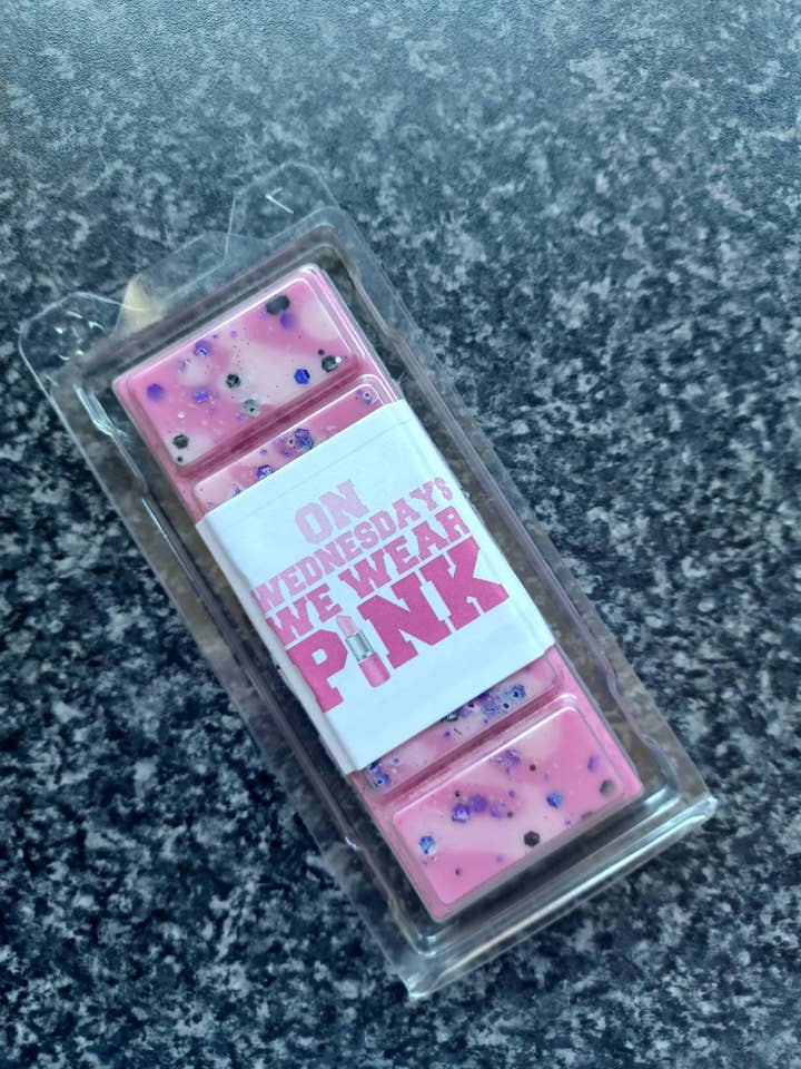 On wednesday's we wear pink for wholesale by Bella's waxmelts