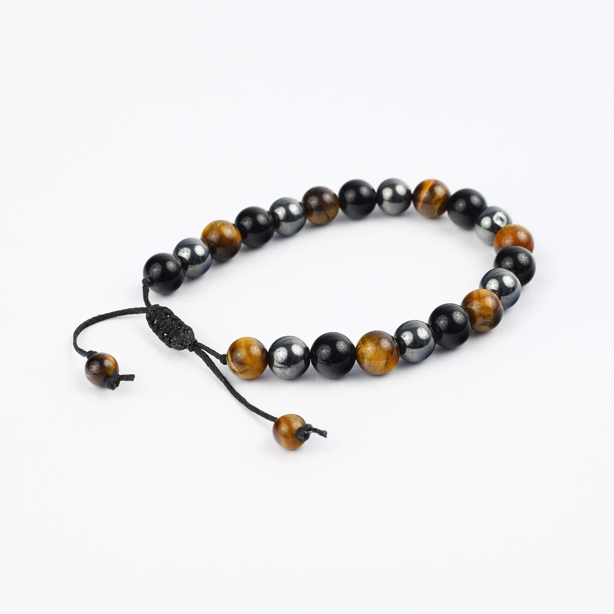 El'Cobre-Ecozonelifestyle – Großhandel Perlenarmband – Makramee-Dreifachschutz-Kristallarmband0