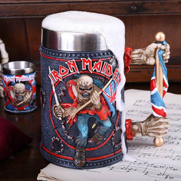 WONDER IMPORTS AUSTRALIA - Wholesale Beer glass/mug - Iron Maiden Eddie The Trooper Tankard Mug 14cm8