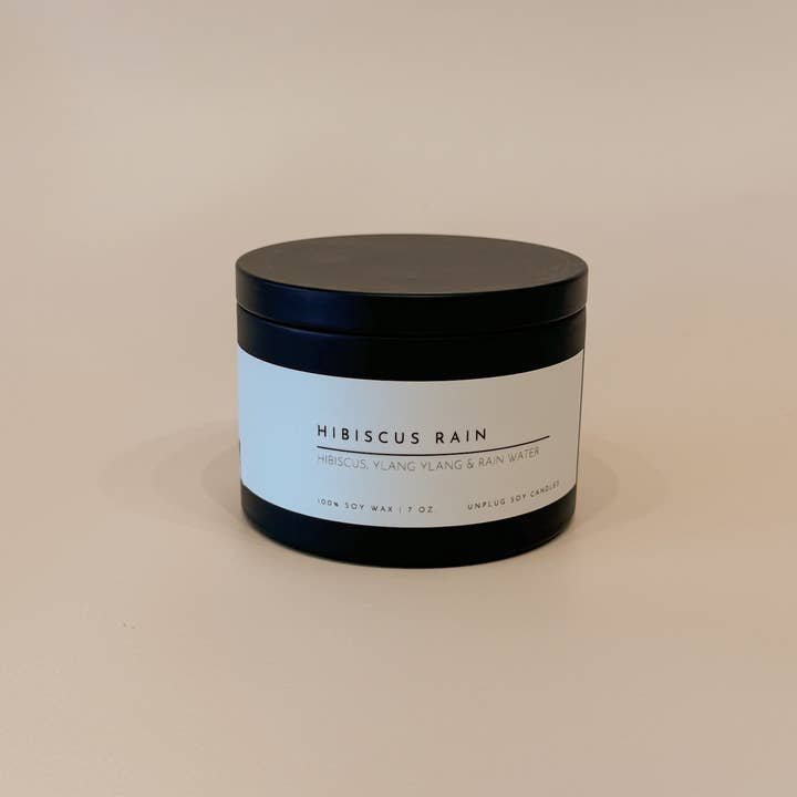 Unplug Soy Candles - Wholesale Travel Candles - Matte Black Travel Tin Soy Candle14