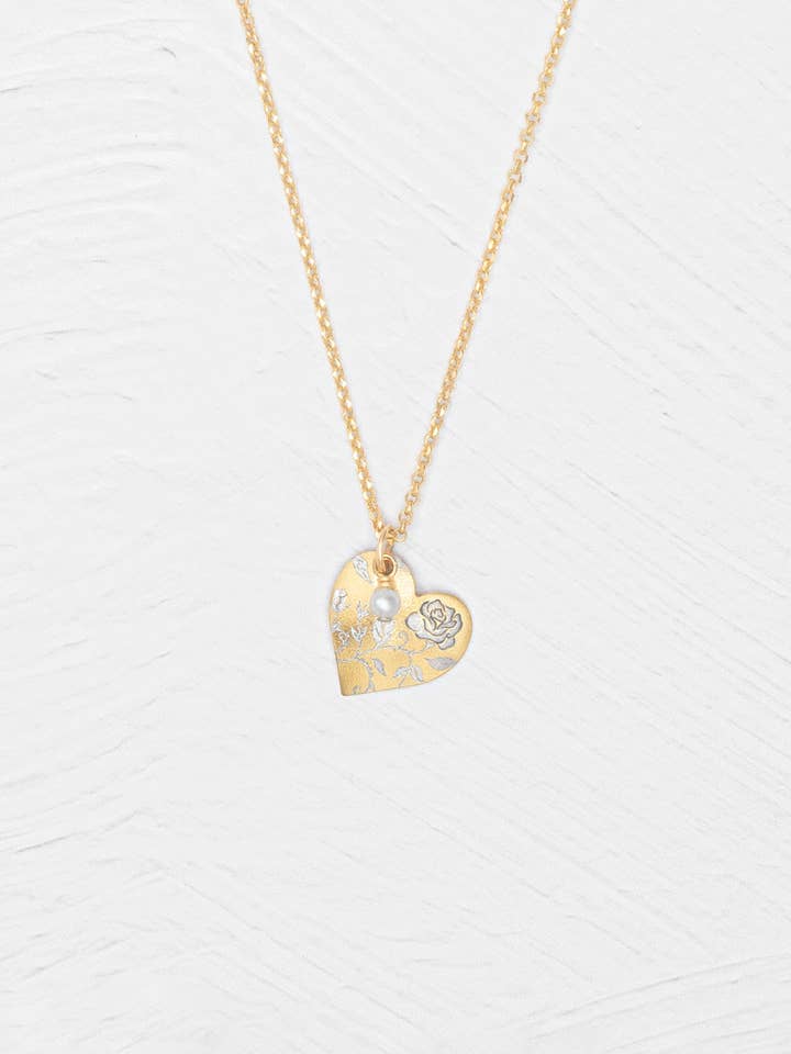 Budding Heart Pendant for wholesale by Holly Yashi