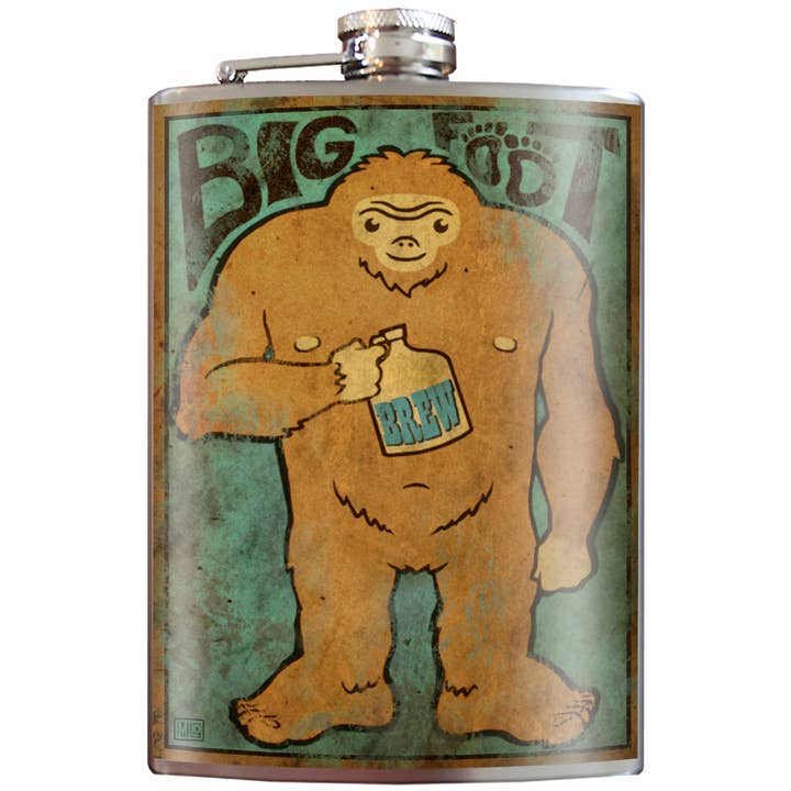Flask - Bigfoot for wholesale by Lucky Jack