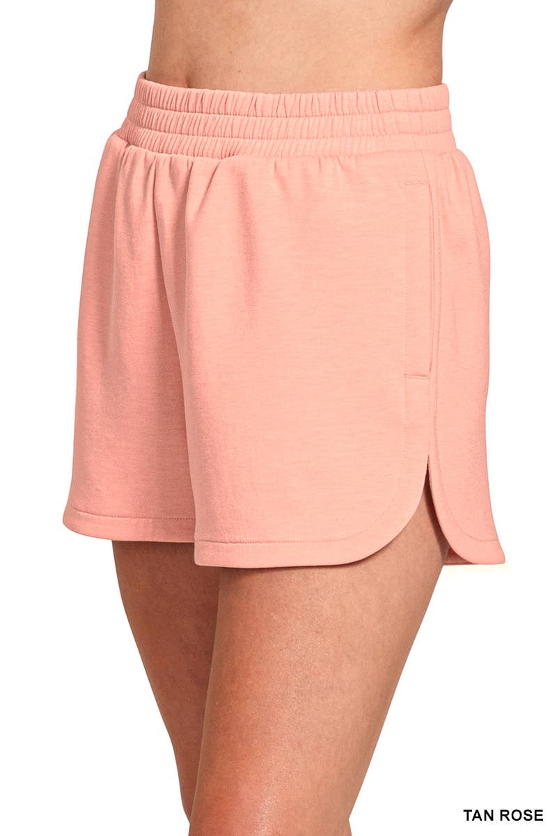 42POPS - Vendita all'ingrosso Pantaloncini - Donna - Shorts a vita elastica stile delfino con tasche13