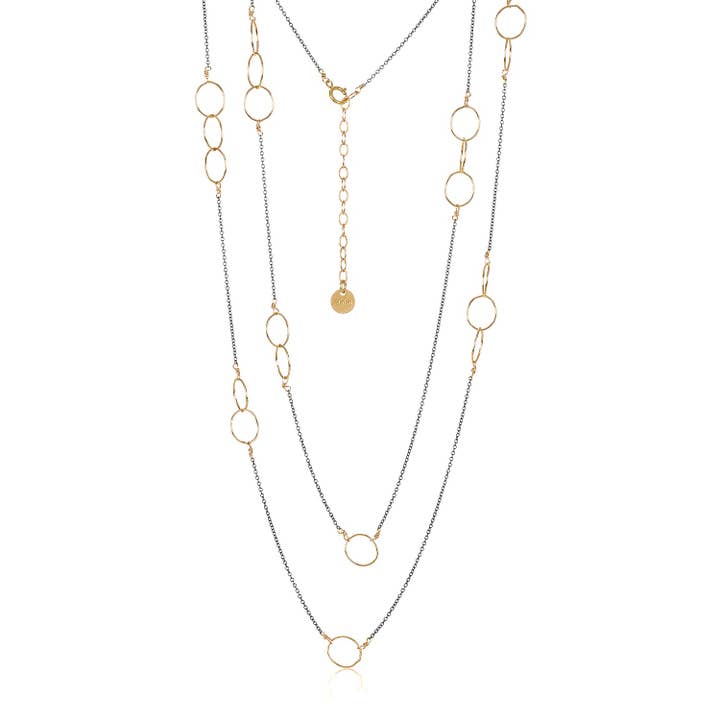 Jennifer Necklace Mixed Metal for wholesale by Mabel Chong