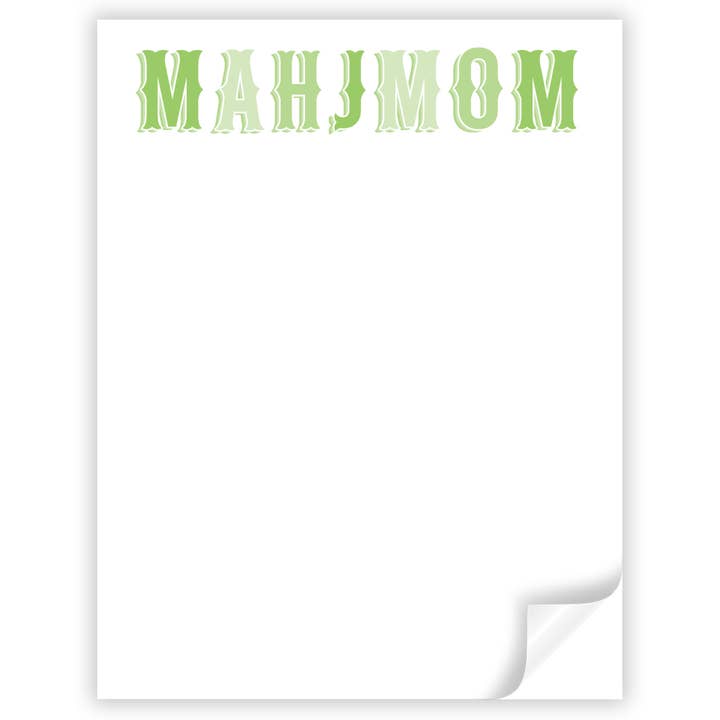 Katherine Kelly Design - Wholesale Notepad - Mahjmom Mahjong Notepad 3