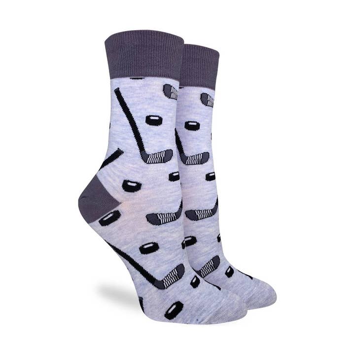 Women's Hockey Sticks and Pucks Socks for wholesale by Good Luck Sock