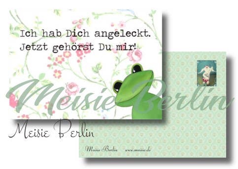 Meisie Berlin - Wholesale Postcard -  Postcard “Ich hab dich lückte...”0